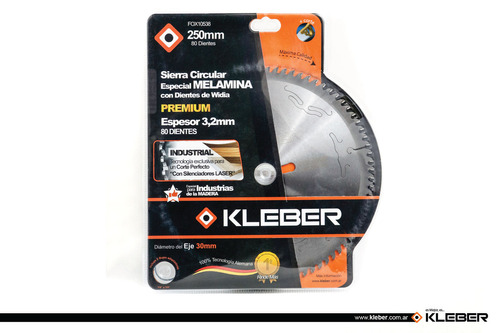 Disco De Sierra Circular 10 PuLG. 250mm Especial Mdf Kleber