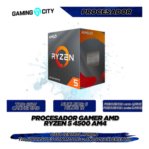 Imagen 3 de 9 de Pc Gamer Amd Ryzen 5 4500 16g M2 240 Hdd 1tb 6500xt Ver2.0