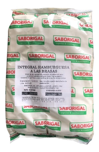 Integral Para Hamburguesa A Las Brasas