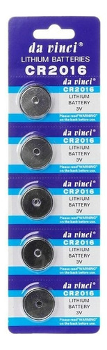 Blister 5 Pilas Cr2016 3v Lithium Battery