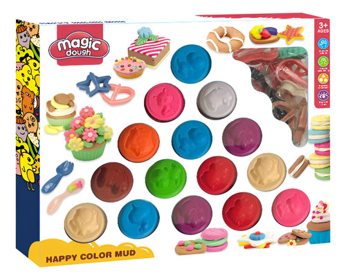 Plastilina 15 Unidades Y Accesorios Infantil