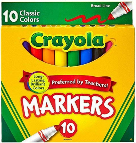 Marcadores Lavables Crayola Broad Line X10u Pack X24