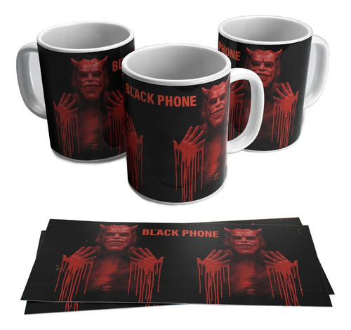 Taza Blanca 11 Oz / The Black Phone , M02 (1 Pz)