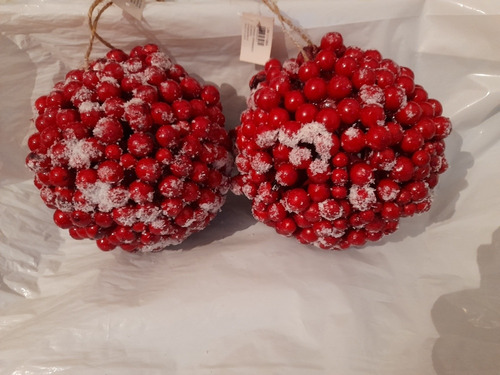 Bambalinas Grandes Rojas De Frutillas , Navidad 