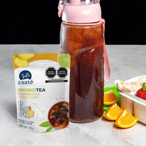 Zaaté Kombucha Te En Polvo Limonada Jengibre Chía 180g