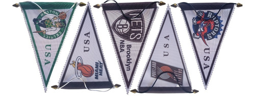 5 Banderines Nba. Usa. Celtics Boston. Colección Basquet