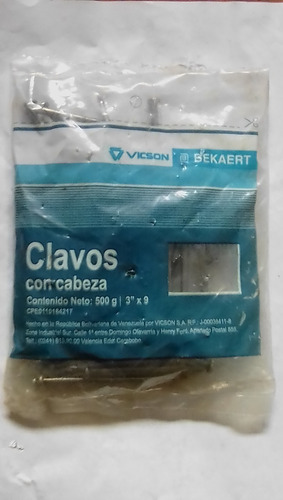  Clavos De Acero Dulce 3  X 9 Marca Vicson (4 Kilos)