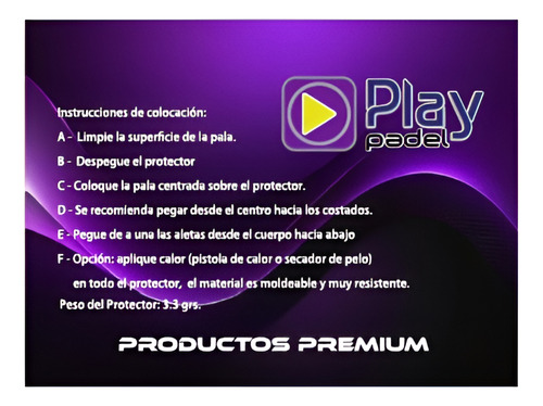 Protector Paleta De Padel Transparente Compatible Adidas