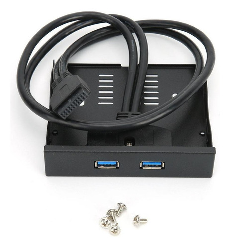 Panel Frontal Floppy Bay De 20 Pines, 3.5, 2 Puertos Usb 3.0
