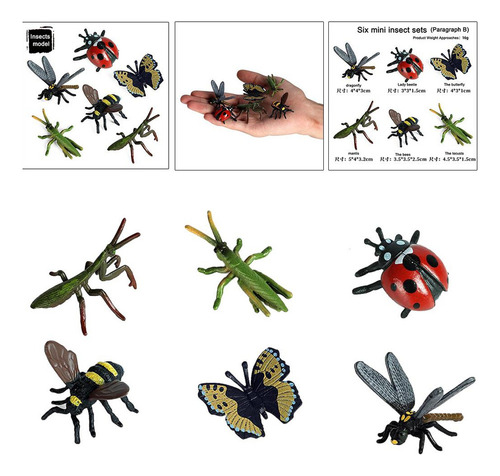 5 X 6x Realista Insectos Ciencia Juguetes Educativos Para