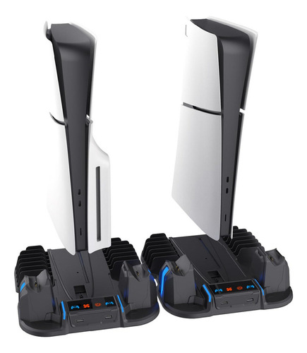 Estação Resfriamento Para Ps5 Slim Stand Carregamento Contro