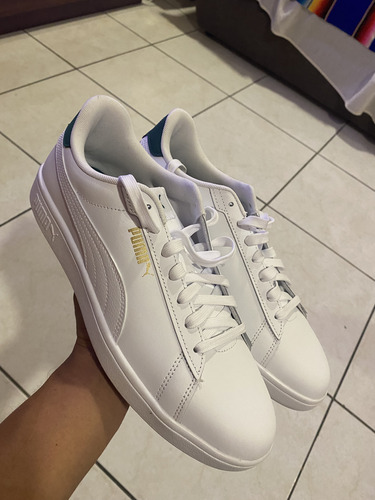 Tenis Puma Smash Color Blanco Talla 28.5 De Hombre (Usado)