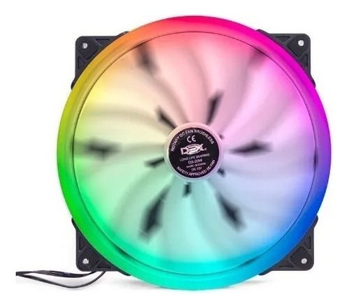 Cooler Fan 200mm X 200mm C/ 32 Leds Rbg Dex - Dx-20w