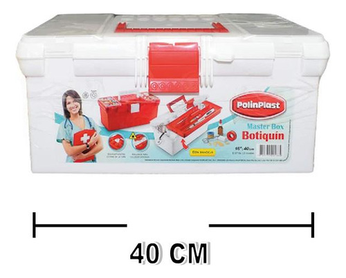 Caja Organizadora Botiquin 16 Pulgadas Polinplast Plástica