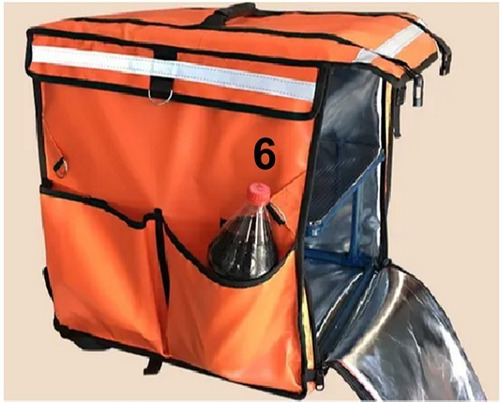 Imagen 7 de 10 de Mochila Termica De Reparto Delivery - Caja/maleta Para Moto
