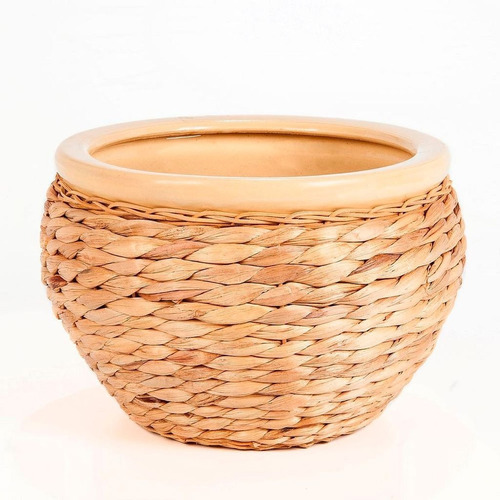 Maceta Rattan Grande 30 X 21 Cm