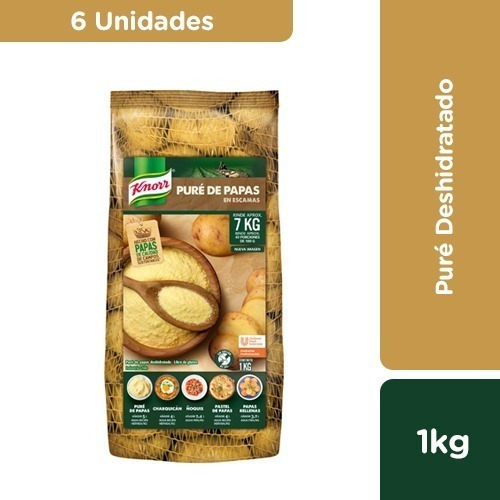 6 Puré De Papas En Escamas Deshidratadas Knorr 1 Kg