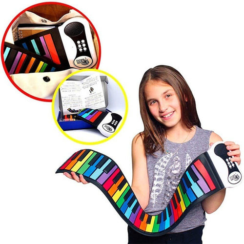 Imagen 2 de 7 de Piano Flexible Rock And Roll It - Arcoiris