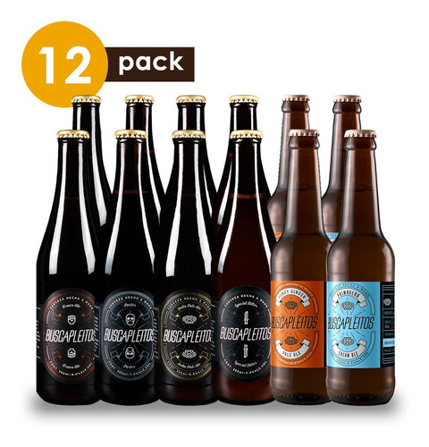 Cerveza Artesanal Buscapleitos Cervexxa Beerpack 12