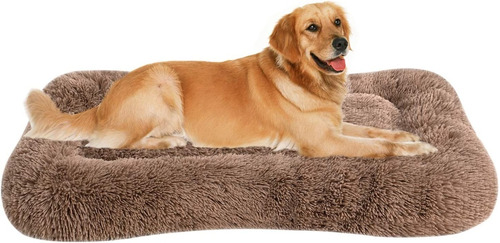 Coohom Deluxe Plush Dog Bed X-large Khaki