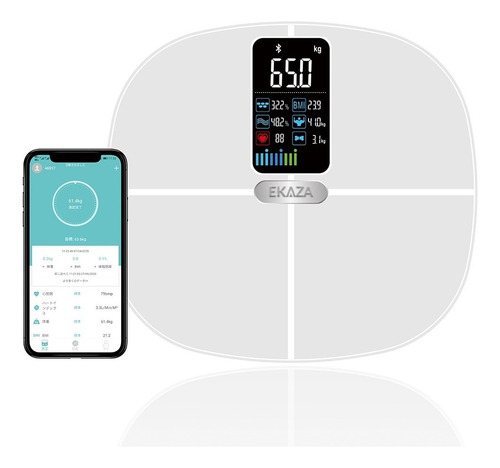 Balança Digital Corporal Bioimpedancia Banheiro Ekaza App