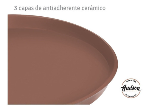 Imagen 2 de 6 de Pizzera Redonda Con Doble Antiadherente 35 Cm Hudson