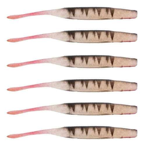 Isca Artificial Maruri Soft Bait W182 10cm 6unid + 2 Jigs Cor 04