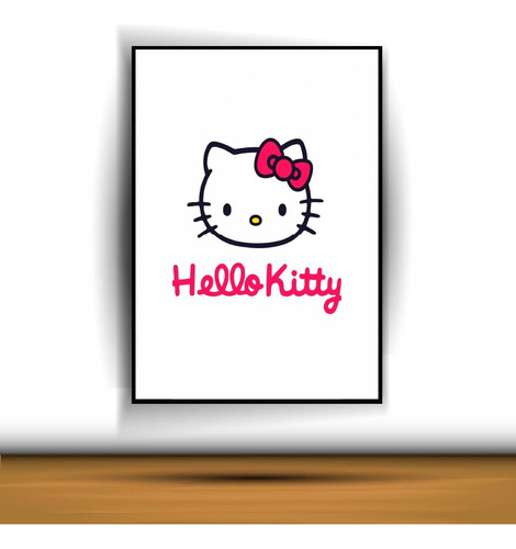 Cuadro Decorativo Hello Kitty My Melody A0429 Negro