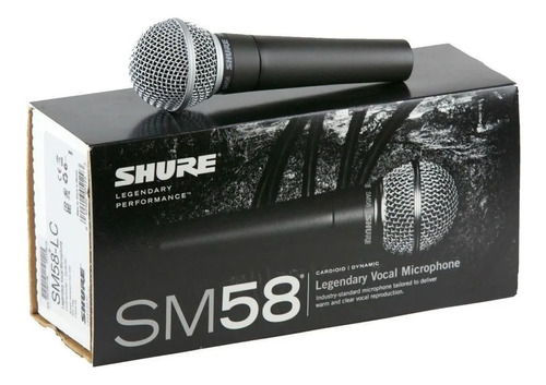 Micrófono Shure Sm58 Dinámico Cardioide Funda Pipeta Genuino