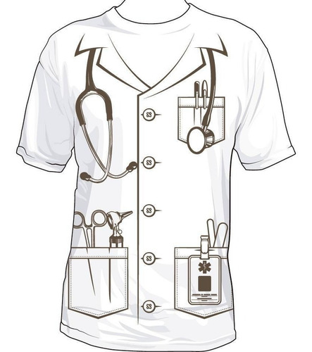 Playera Con Diseño Blanca Cuello Redondo