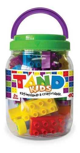 Tand Kids Blocos De Montar ¿ Pote 40 Peças