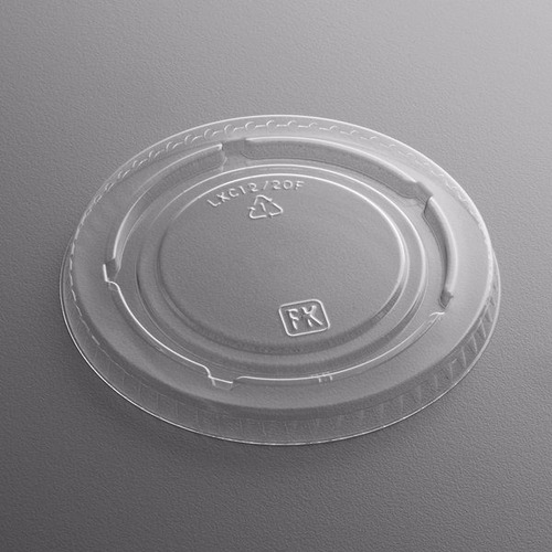 1000 Tampa Reta Sem Furo 92 Mm P/ Copo Bolha Transparente