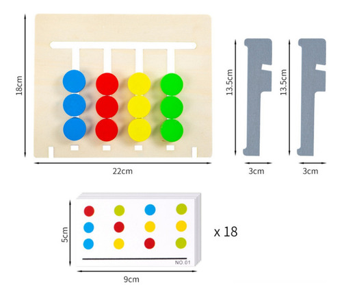 Juguetes Montessori A Juego De Colores Para Niños