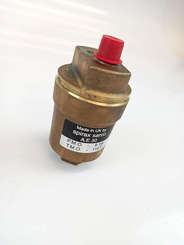 Eliminador de aire líquido Spirax Sarco AE30a, 1/2 cucharada, 0-8 bar