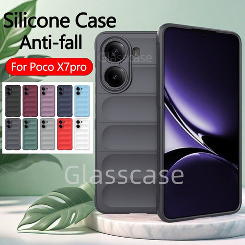 Funda Para Teléfono Xiaomi Poco X7 F7 M7 Pro X7pro 5g 2025, Protección De Cámara, Carcasa A Prueba De Golpes, Cubierta Trasera Blanda