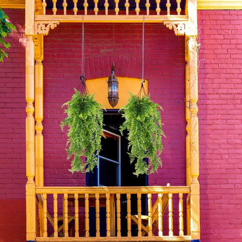Plantas Artificiales Boston Ferns Colgantes De Vides Falsas