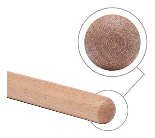 2 Pares De Claves De Madera Clásica Instrumento De Percusión