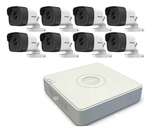 Camara Kit Ip Hikvision Nvr 8 Canales + 8 Bullet 2mp + Disco