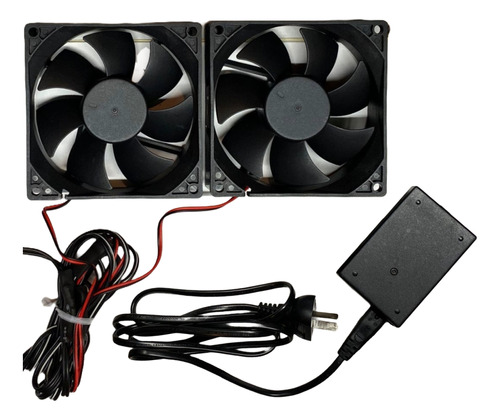 Ventilacion Indoor-  2 Cooler 12v+ Fuente