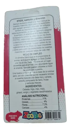 Stick Para Jerbos,hamsters, Roedores Zootec