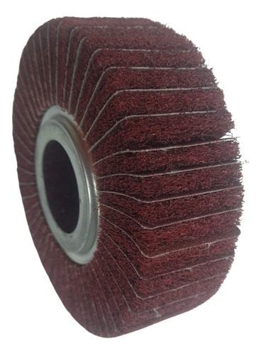 Roda Mista Combinada Pg 150x50 Lixa E Manta Abrasiva Grossa Quantidade De Cascalhos 60