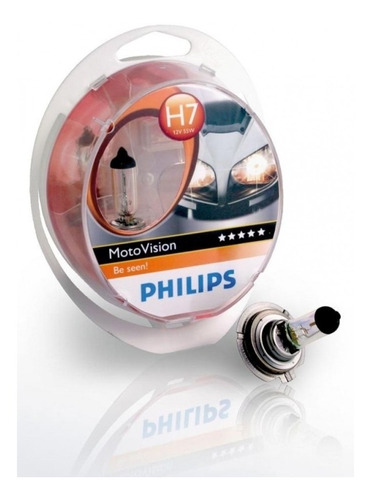 Lampara H7 Philips 55w 12v / Moto Vision - Blister X1
