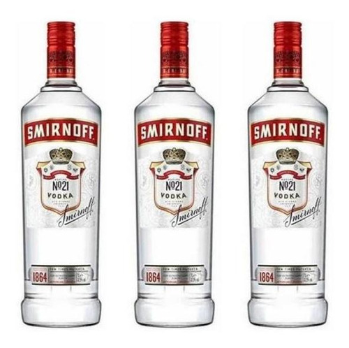 Vodka Smirnoff 700 Ml Original Clasico X3 - Fullescabio