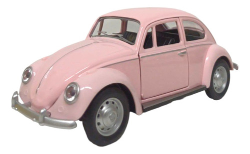 Auto A Escala Volkswagen Beetle Classical 1:28 Msz Color Coral Claro