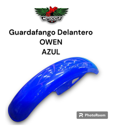 Guardafango Delantero Moto Owen Azul