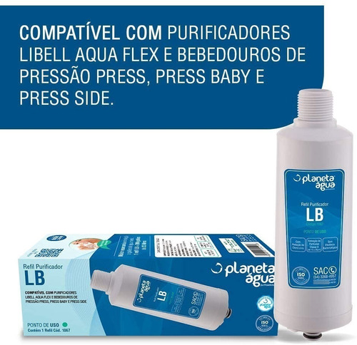 Refil Lb Libell Aqua Flex, Bebedouros De Pressão Press