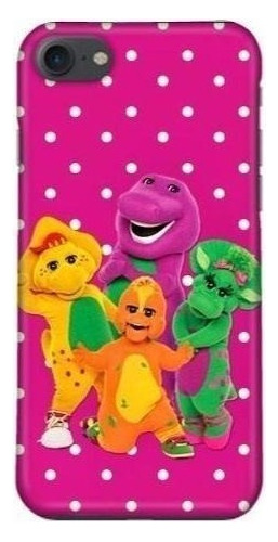 Funda Celular Barney Dinosaurio Morado Amigos Tv Infantil  *