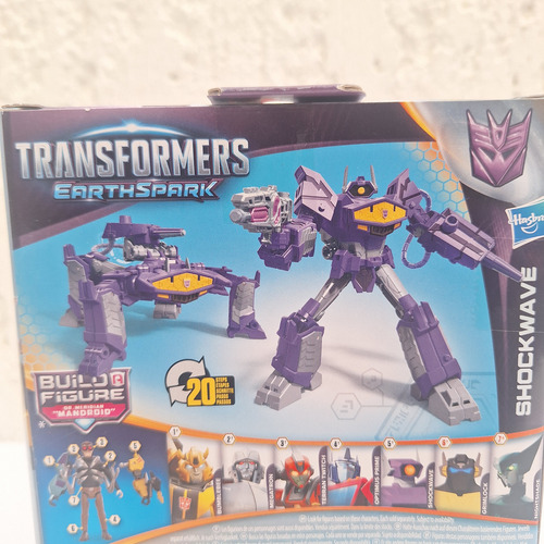 Transformers Earthspark Shockwave Deluxe Class Baf Mandroid (Usado)