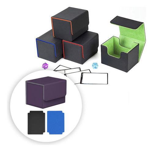 M Caja For Baraja De Cartas Coleccionables, Morada