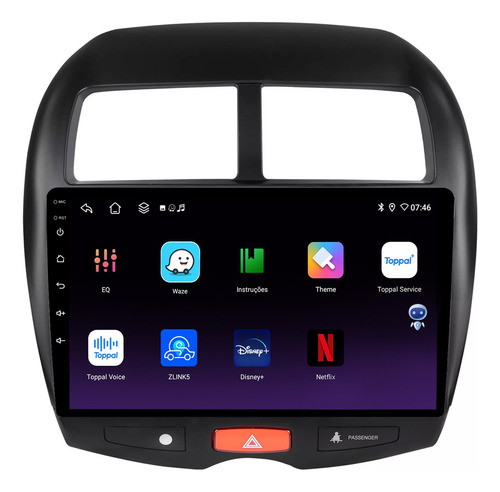 Kit Multimidia Asx 10p Android 14 Carplay 2gb 64gb
